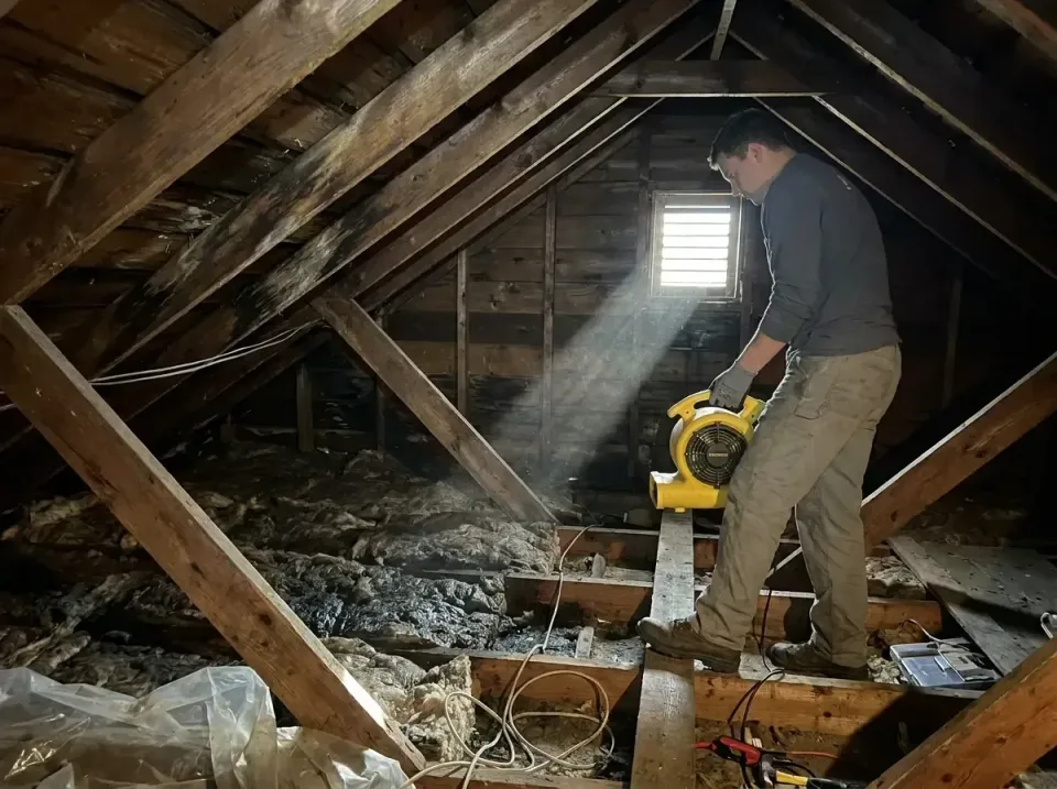 attic-water-damage-drying-proc-007 — frequently asked questions, Emergency Water Extraction & 24/7 Flood Response in Beacon…